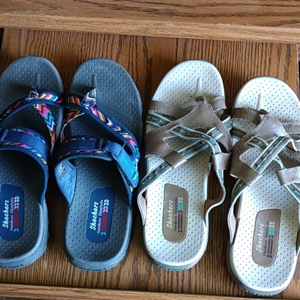 2 pair Sketchers sandals for 15.00!